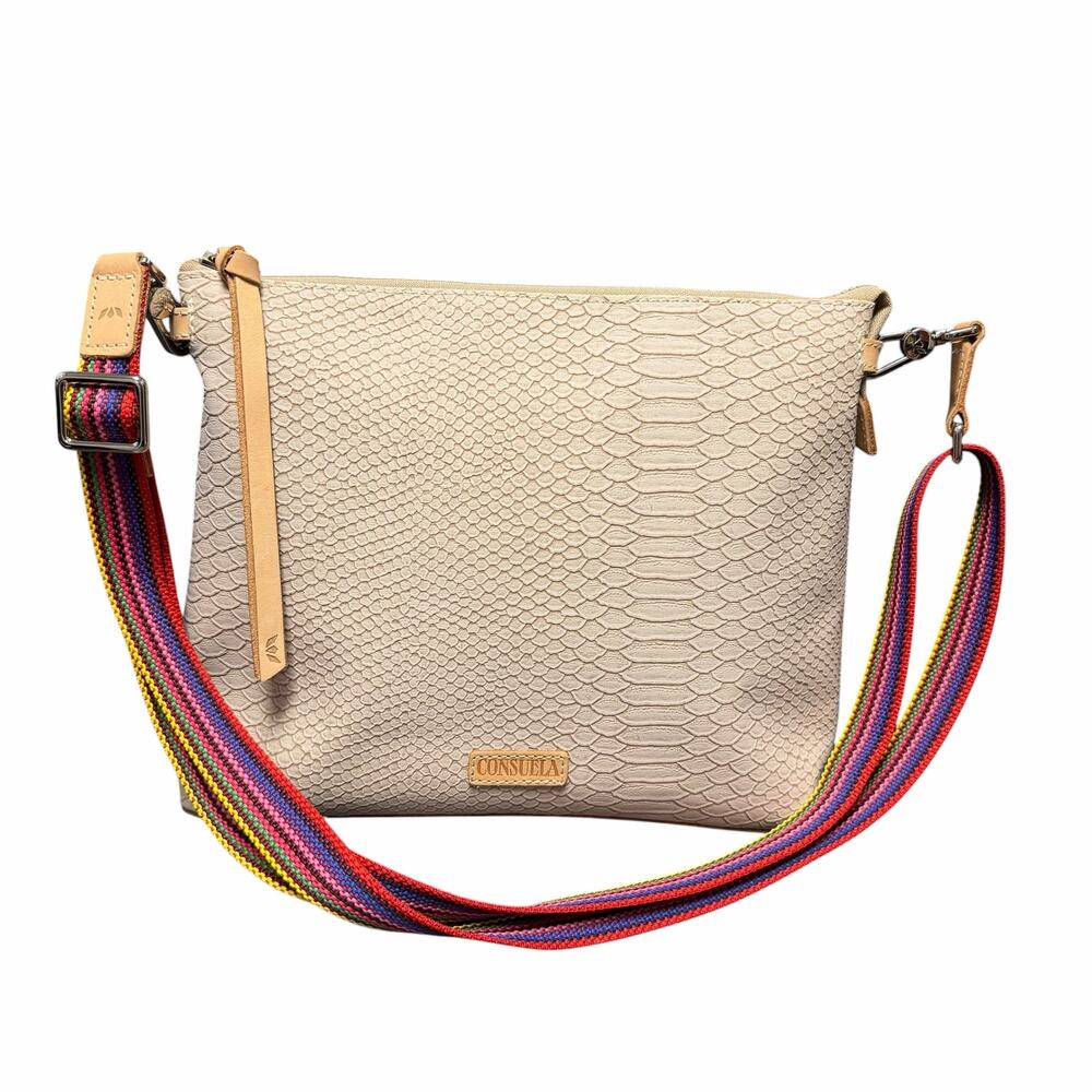 Consuela Thunderbird Downtown Embossed Handbag Beige Multicolor Strap Casual